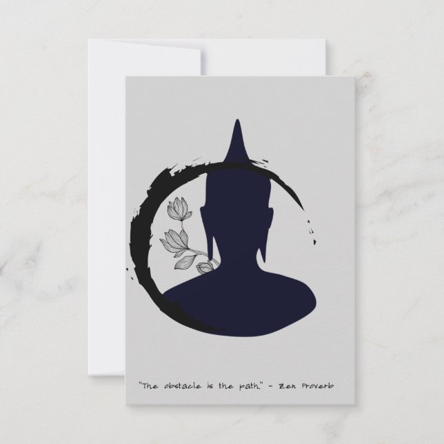 Zen Zitat: Weisheit und Medizin Postkarten (Vorderseite)