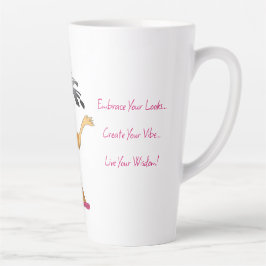 'Zena' - Lebe deine Weisheit (F) Latte-Tasse Milchtasse