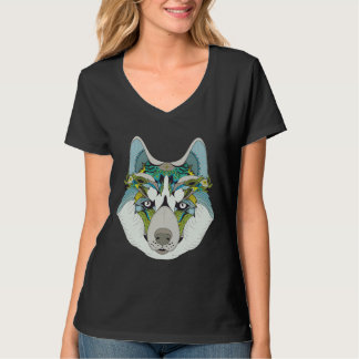 Zenart Gemustert Husky T-Shirt