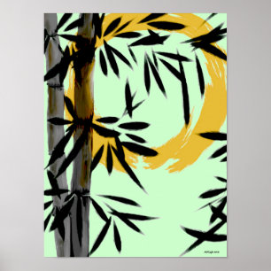 Zenbambussun-Plakat Poster