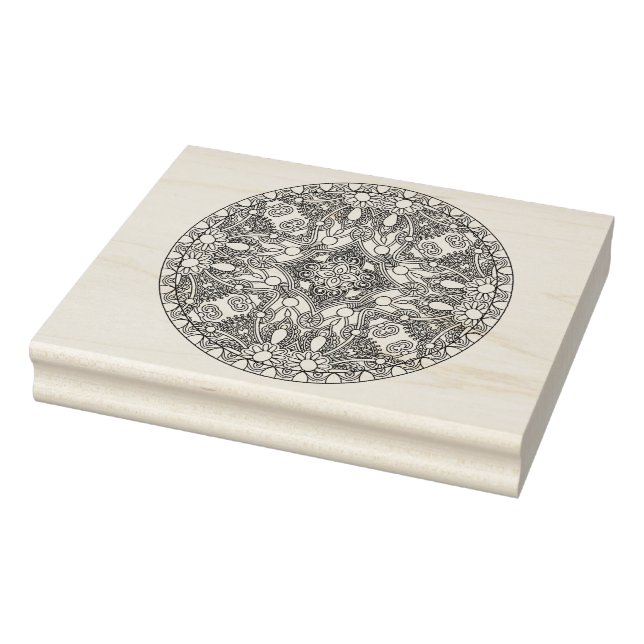 Zendala Design Gummistempel (Stempel)