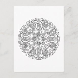 Zendala Design Postkarte