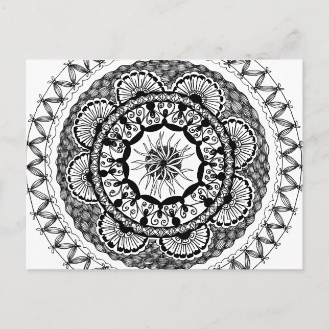 Zendala "Ona" Postkarte (Vorderseite)