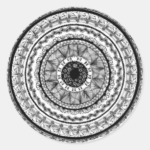 Zendala "Vanity" Round Sticker