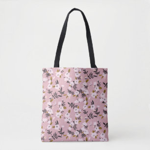 Zender Frühlingskirsche blühen auf rosa Tasche