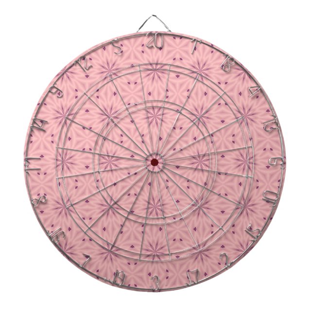 Zender rosa Pixel Dartscheibe (vorne)