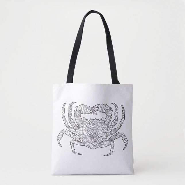 Zendoodle Krabbe 2 Tasche (Vorderseite)