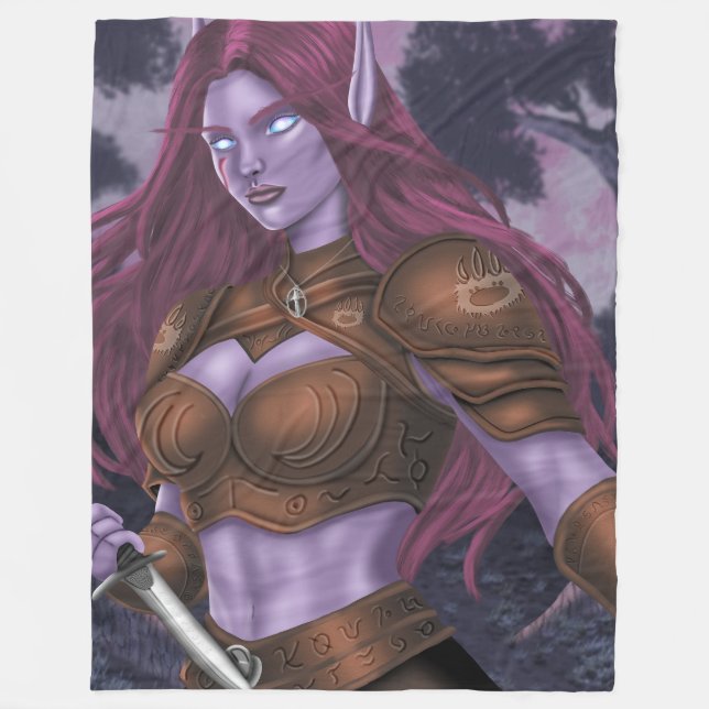 Zendyr im Wald Fleecedecke (Vorderseite)