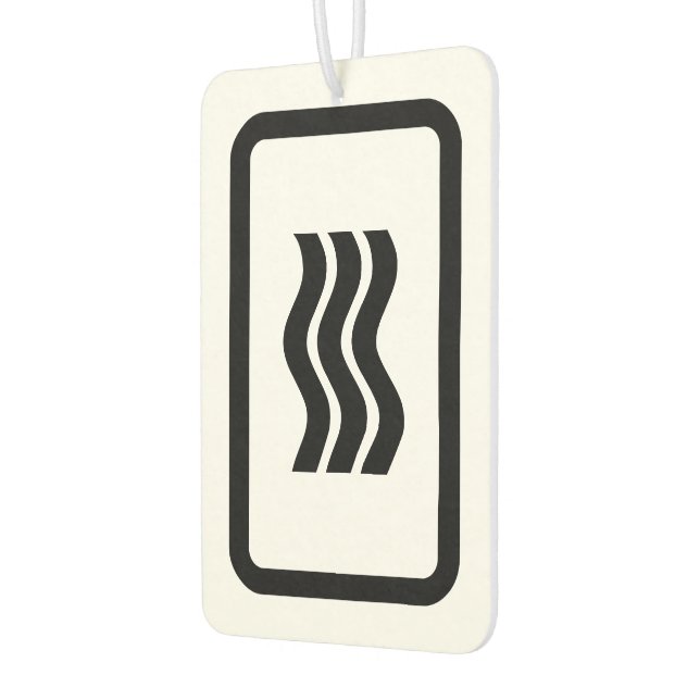 Zener Card | 3 Vertikale Wavy Lines Autolufterfrischer (Links)