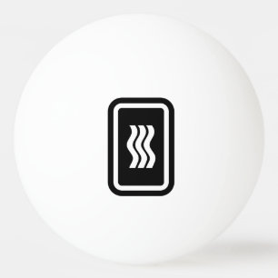 Zener Card 3 Vertikale Wavy Lines Tischtennisball