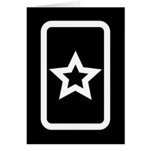 Zener Card   Hollow 5 Point Star Card