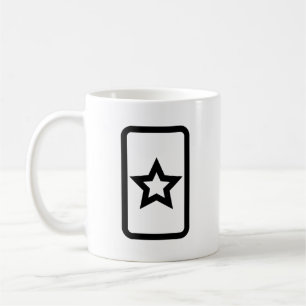 Zener Card Hollow 5 Point Star Kaffeetasse