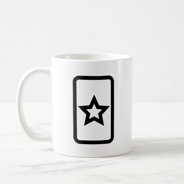 Zener Card | Hollow 5 Point Star Kaffeetasse (Links)