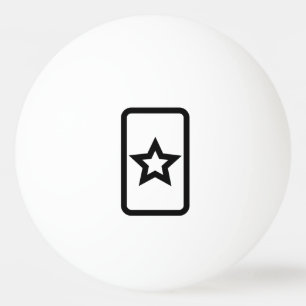 Zener Card Hollow 5 Point Star Tischtennisball