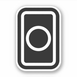 Zener Card Hollow Circle Aufkleber