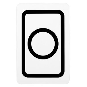 Zener Card   Hollow Circle Magnet