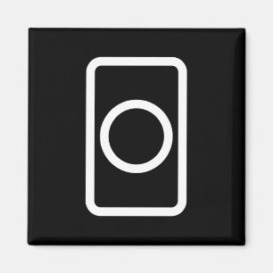 Zener Card Hollow Circle Magnet