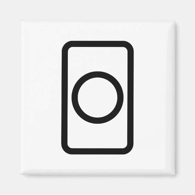 Zener Card | Hollow Circle Magnet (Vorne)