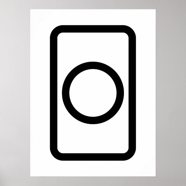 Zener Card | Hollow Circle Poster (Vorne)
