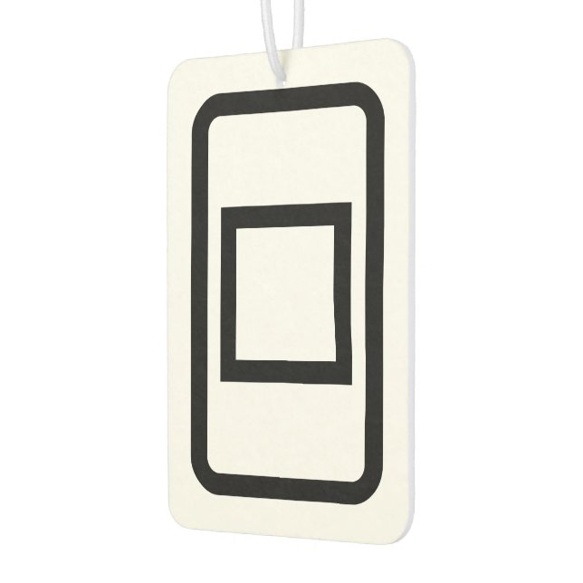 Zener Card | Hollow Square Autolufterfrischer (Links)