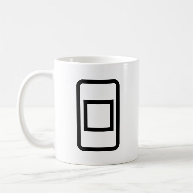 Zener Card | Hollow Square Kaffeetasse (Links)