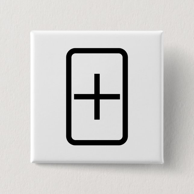 Zener Card | Pluszeichen Button (Vorderseite)