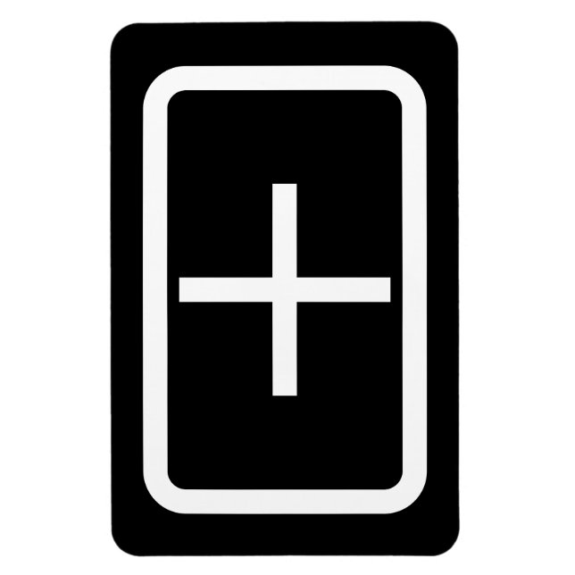 Zener Card | Pluszeichen Magnet (Vertikal)