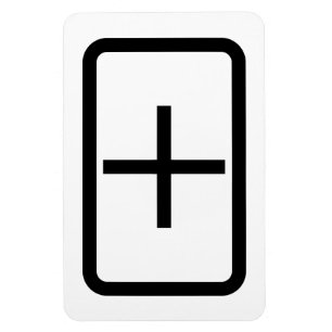 Zener Card Pluszeichen Magnet