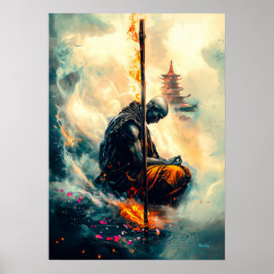 Zenfire-Mönch – Der Pfad der ewigen Flammen Poster