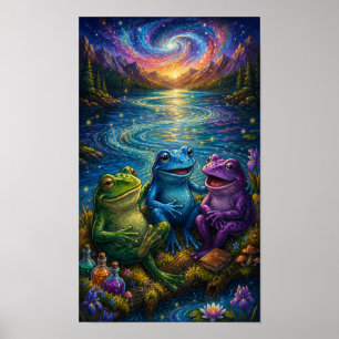 ZenFroschporträt Poster