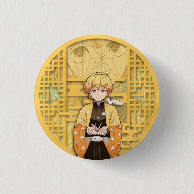 Zenitsu Agatsuma Button (Vorderseite)