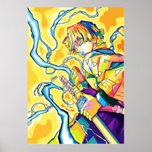 Zenitsu-Dämon Poster