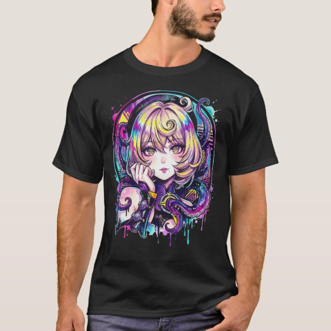 Zenless Zone Zero Yidhari Murphy Puffärmel Bla T-Shirt (Vorderseite)