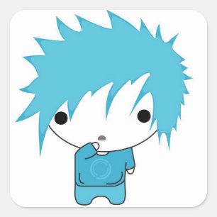 zenseb quadratischer aufkleber