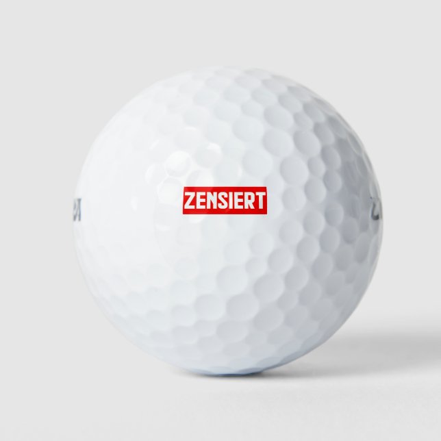 zensiert golfball (Vorderseite)