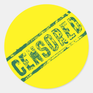 Zensored Classic Round Sticker