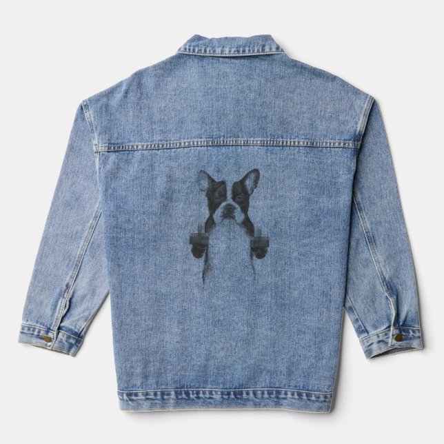 Zensurhund Jeansjacke (Rückseite)