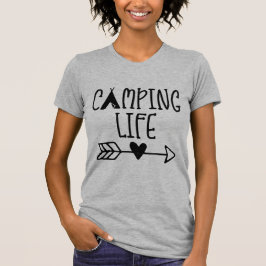 Zent Camping Life Arrow Liebe Herz T-Shirt