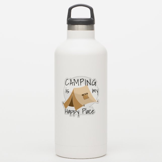 Zent Camping Vinyl Sticker (Wassserflasche)