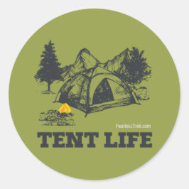 Zent Life Runder Aufkleber