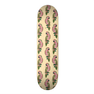 Zentangle Art-Papageien Skateboard