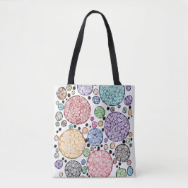 Zentangle circles pattern tasche