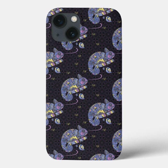 Zentangle Eidechse Case-Mate iPhone Hülle (Rückseite)