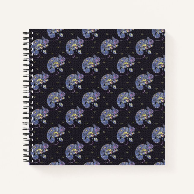 Zentangle Lizard Notizbuch (Vorderseite)