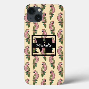 Zentangle Style Parrots Monogramm Case-Mate iPhone Hülle