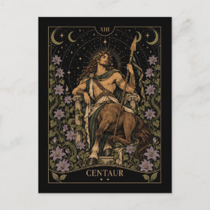 Zentaur, Sternen-Tarot-Kunst Postkarte