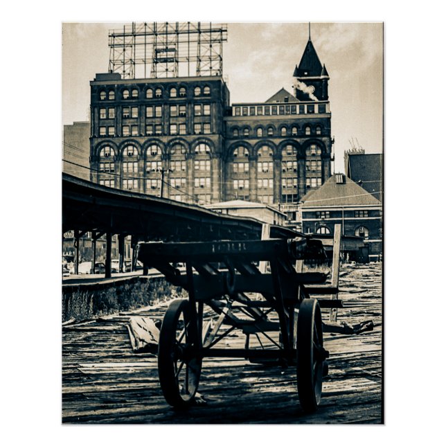 Zentral-Bahnhofsbahnhof Chicago ICRR 1960er Poster (Vorderseite)