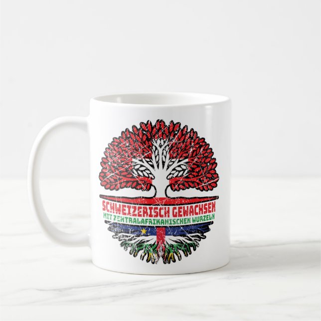Zentralafrikanisch Schweizer Schweiz Kaffeetasse (Links)
