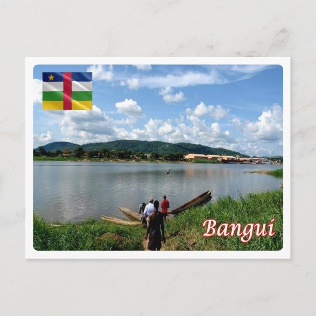 Zentralafrikanische Republik - Bangui - Fluss Uban Postkarte (Vorderseite)