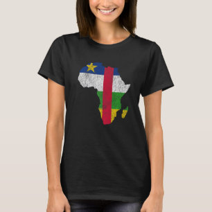 Zentralafrikanische Republik Flaggenstaaten Afrika T-Shirt